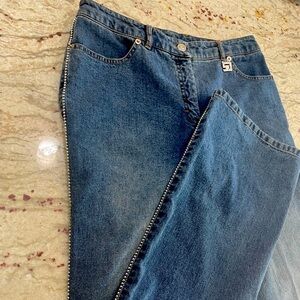 St John Sport by Marie Grey Embellished Straight Jeans